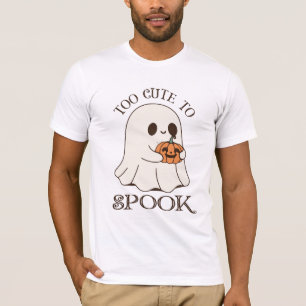 Too Cute To Spook Aesthetic Halloween T-Shirt