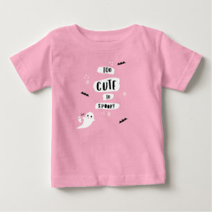 Too Cute to Spook Baby Halloween Shirt