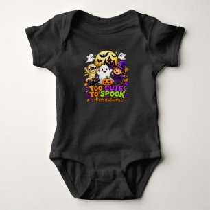 Too Cute To Spook Cute Halloween Baby Bodysuit