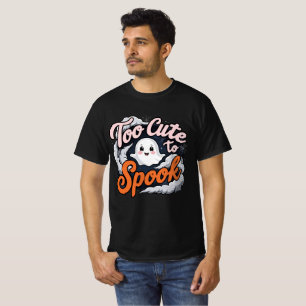 Too Cute to Spook Ghost Design T-Shirt