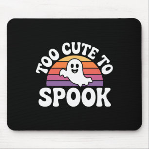 Too Cute To Spook Ghost Funny Halloween Saying 1 Mouse Mat