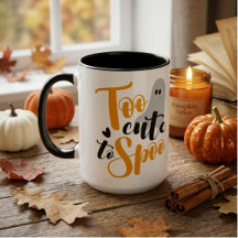 Too Cute To Spook Ghost Halloween Funny Hoodie