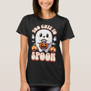 Too Cute to Spook Ghost Halloween T-Shirt