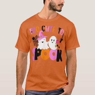 Too Cute To Spook Gunny Ghost Couple Halloween T-Shirt