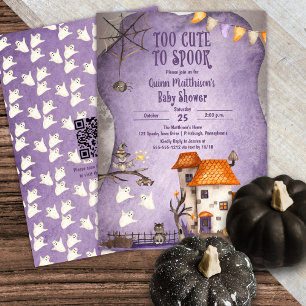 Too Cute to Spook Halloween Baby Shower Invitation