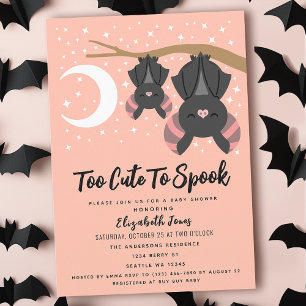 Too Cute to Spook Halloween Baby Shower Invitation