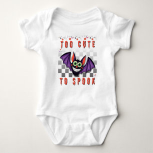 Too Cute to Spook Halloween Bat – Cute Spooky Bat Baby Bodysuit