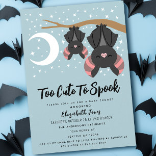 Too Cute to Spook Halloween Boy Baby Shower Invitation