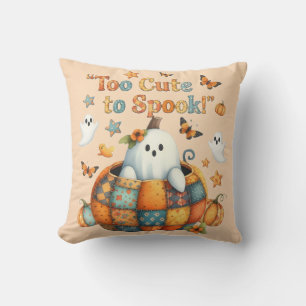 Too Cute to Spook Halloween Decorative Cushion