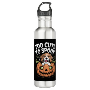 Too Cute to Spook Halloween Dog 710 Ml Water Bottle