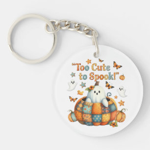 Too Cute to Spook Halloween Key Ring