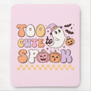 Too Cute to Spook Halloween Mouse Mat