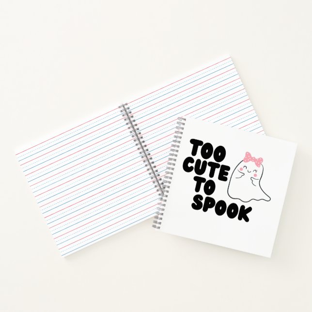 Too Cute To Spook Halloween Notebook (Inside)