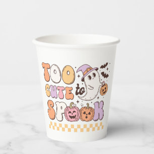 Too Cute to Spook Halloween Paper Cups