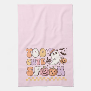 Too Cute to Spook Halloween Tea Towel