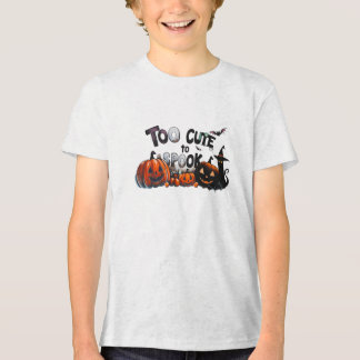 Too Cute To Spook -Halloween Tri-Blend Shirt
