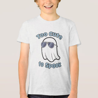Too cute to spook Halloween Tri-Blend Shirt