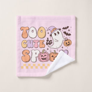 Too Cute to Spook Halloween Wash Cloth