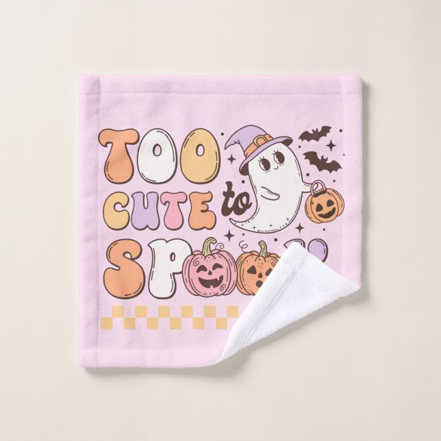 Too Cute to Spook Halloween Wash Cloth (Wash Cloth)