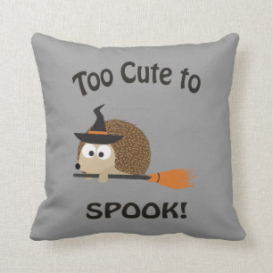 Too Cute To Spook! Hedgehog Witch Cushion
