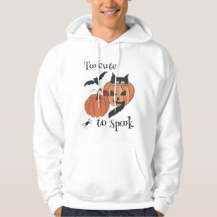 Too cute to spook hoodie