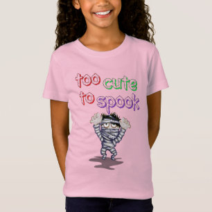 Too Cute to Spook – Mummy Halloween Design T-Shirt