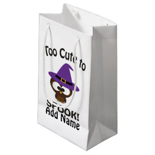 Too Cute to Spook Owl Small Gift Bag