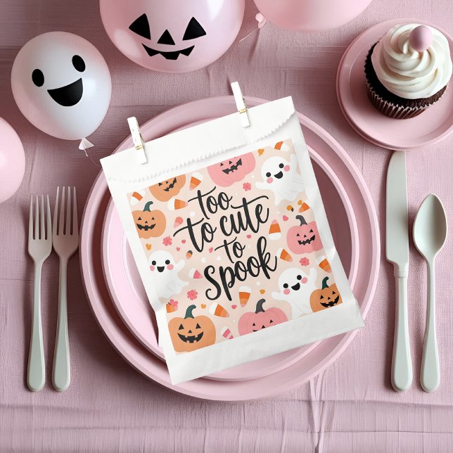 Too Cute to Spook | Pastel Halloween  Favour Bags (Creator Uploaded)