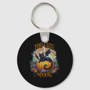 Too Cute To Spook - Spooky Season Key Ring