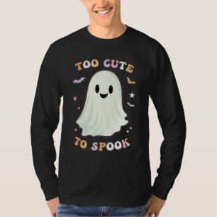 Too Cute Too Spook Ghost Halloween Costume Childre T-Shirt