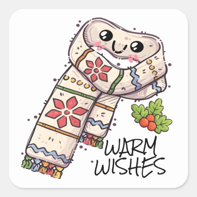 TOO CUTE WARM WISHES Sticker (Front)