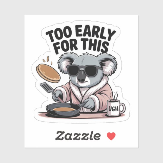 Too Early For This – Sleepy Koala Pancake Morning (Sheet)