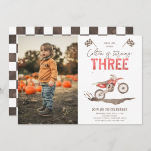 Too Fast Birthday Invitation   3rd Birthday