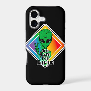 Too Gay For Earth Funny Alien UFO 