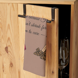 Too Glam To Care – Chic Quote Tea Towel