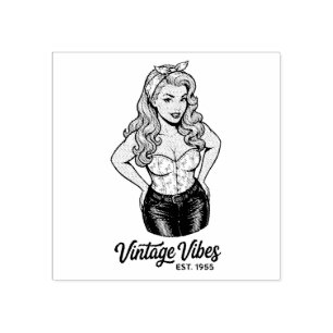 Too Glam to Give a Flock 🦩 Rubber Stamp