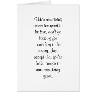 Too good to be true?