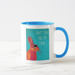 Too Hip To Hop Blue Mug