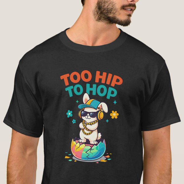 Too Hip to Hop Bunny Artwork T-Shirt (Creator Uploaded)