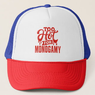 Too Hot for Monogamy Shirt, Polyamory Pride Trucker Hat
