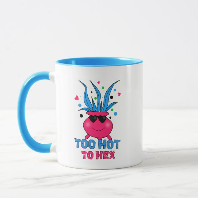 Too Hot to Hex – Cute Funny Witch Potion Mug (Left)
