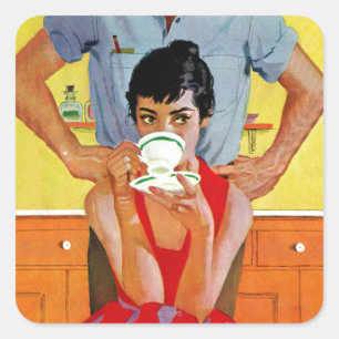 Too Late To Make Up Square Sticker