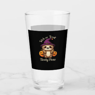 Too Lazy to be Scary Cute Halloween Sloth Classic  Glass