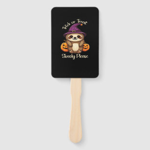 Too Lazy to be Scary Cute Halloween Sloth Classic  Hand Fan