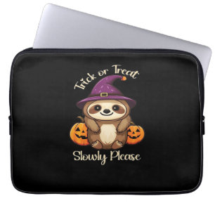 Too Lazy to be Scary Cute Halloween Sloth Classic  Laptop Sleeve