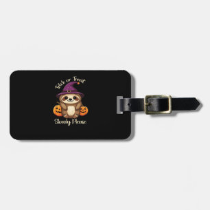 Too Lazy to be Scary Cute Halloween Sloth Classic Luggage Tag