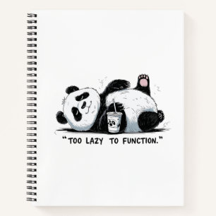 Too Lazy to Function - Lazy Panda Notebook