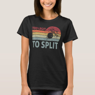 Too Legit To Split Team Bowling Vntage Retro Tee