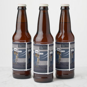 Too Many Beer Bottle Label