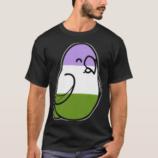 Too Many Birds Genderqueer Pride T-Shirt